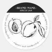 Conception Étiquette d'emballage de la jam d'abric (Devant)