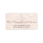 Conception Étiquette personnalisée | Modèle non mo (Devant)