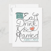 conception faire-part de mariage (Devant / Derrière)