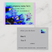 Conception féminine de carte de visite (Devant / Derrière)