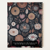 Conception florale boho moderne en marine et pêche (Dos)