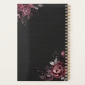 Conception florale de rose noire romantique sombre (Dos)