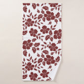 conception florale extensible faite avec des graph (Serviette de bain)