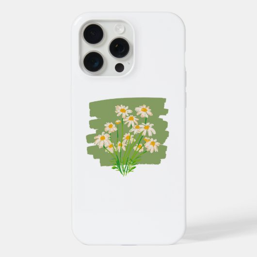Conception florale rustique sur fond vert (Verso)