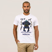 Conception folle drôle de T-shirt de robot (Devant entier)