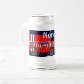 Conception fraîche de tasse de bière de la Norvège (Devant gauche)