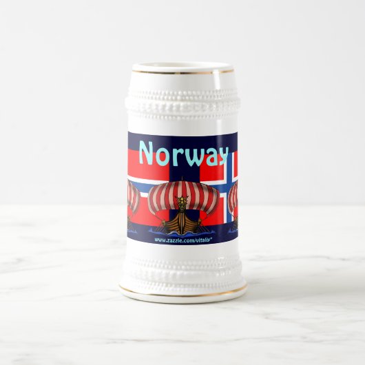 Conception fraîche de tasse de bière de la Norvège (Centre)