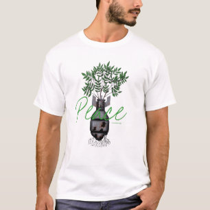 Conception fraîche pacifiste de T-shirt de bombe