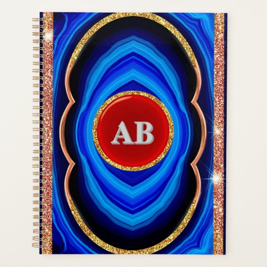 Conception Géométrique Abstraite avec Bleu Rouge e (Devant)