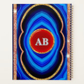 Conception Géométrique Abstraite avec Bleu Rouge e (Dos)