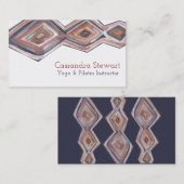 Conception géométrique de carte de visite aquarell (Devant / Derrière)