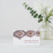 Conception géométrique de carte de visite aquarell (Debout devant)