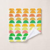 Conception géométrique des agrumes brillants moder (Gant de toilette)