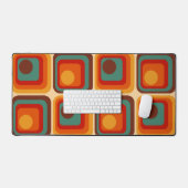 Conception géométrique du style rétro de la mi-ann (Clavier et souris)