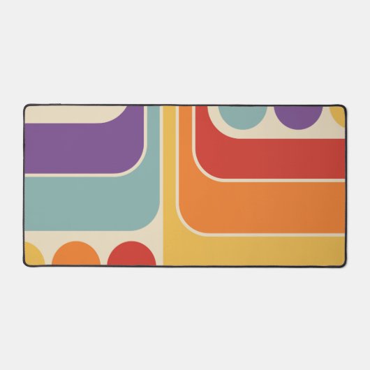 Conception géométrique du style rétro de la mi-ann (Recto)