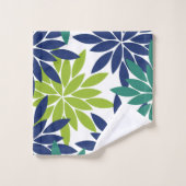 Conception géométrique Florale Abstraite Dahlia (Gant de toilette)