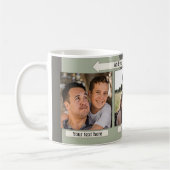 Conception géométrique Photo Collage Mug (Gauche)