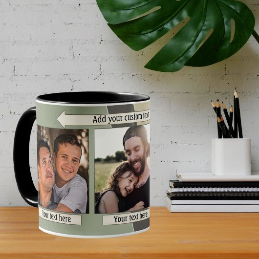 Conception géométrique Photo Collage Mug