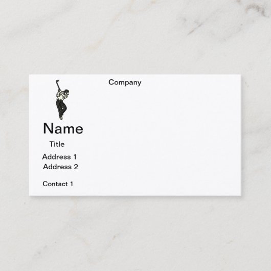 CONCEPTION GOLF PRO carte de visite (Devant)
