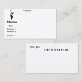 CONCEPTION GOLF PRO carte de visite (Devant / Derrière)