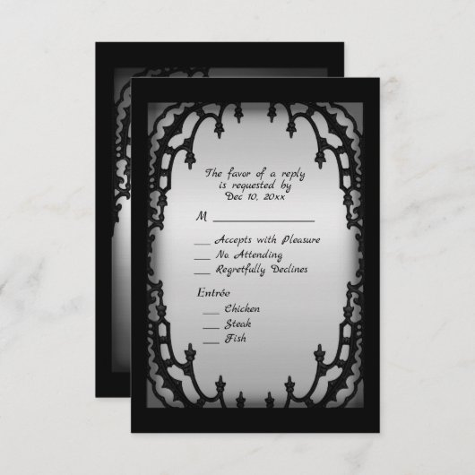 Conception gothique RSVP avec Entree Choice (Devant / Derrière)