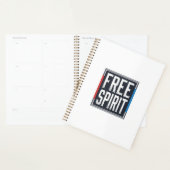 Conception Graphique Boîte Esprit Libre Patriotiqu (Devant avec enveloppe)