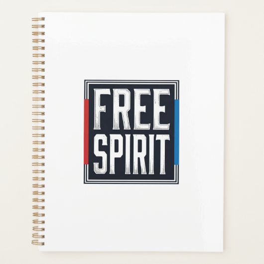 Conception Graphique Boîte Esprit Libre Patriotiqu (Devant)