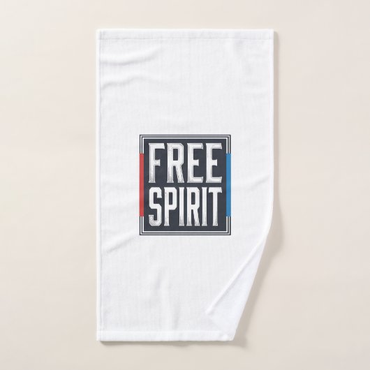 Conception Graphique Boîte Esprit Libre Patriotiqu (Serviette à main)