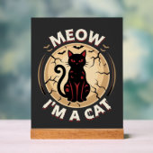 Conception graphique de chat Meow Halloween_1 (Neutre)