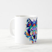Conception graphique de tasse de loup (Devant gauche)