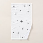 Conception grise d'étoiles (Serviette à main)