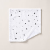 Conception grise d'étoiles (Gant de toilette)