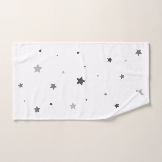 Conception grise d'étoiles (Serviette à main)