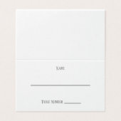 Conception grise simple - Carte de placement (Outside Unfolded)