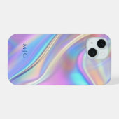 Conception iridescente, monogramme de texte bleu p (Verso Horizontal)