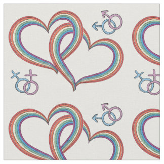 Conception lesbienne gaie de tissu de motif de