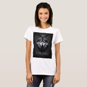 Conception Lone Wolf - T-Shirt Restez Libre (Devant entier)