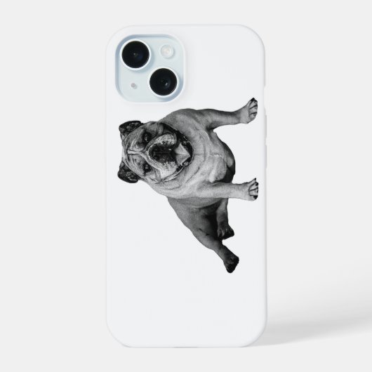 Conception ludique de bouledogue pour iPhone (Verso)