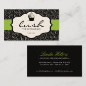 Conception luxuriante de petit gâteau - CARTE DE (Devant / Derrière)