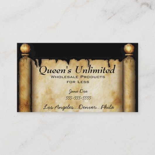 Conception majestueuse de cartes de visite (Devant)