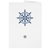 Conception marine traditionnelle bleue et blanche (Dos)