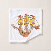 Conception maritime Extraordinaire avec bateau pir (Gant de toilette)