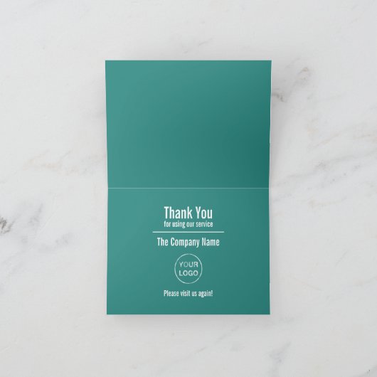 Conception Merci, Carte de remerciements client (Intérieur)