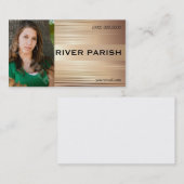 Conception métallique d'en cuivre de carte de (Devant / Derrière)