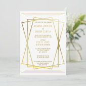 Conception mi-siècle - Invitation de mariage/récep (Debout devant)