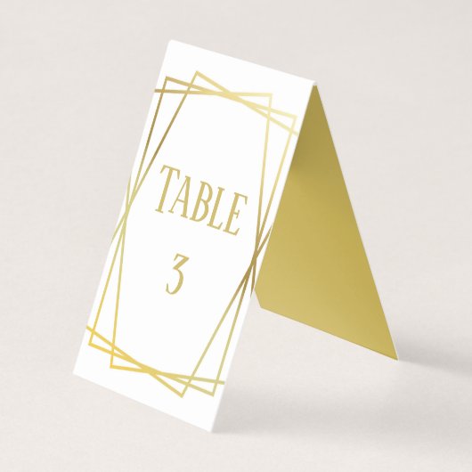 Conception mi-siècle - Numéro de table (Front)