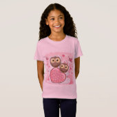 conception mignonne de T-shirt de hibou d'enfants (Devant entier)