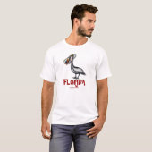 Conception mignonne drôle de T-shirt de pélican de (Devant entier)