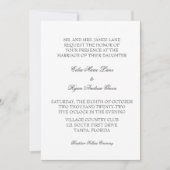 Conception minimale Faire-part de mariage simple (Devant)