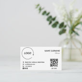 Conception minimaliste de Carte de visite dynamiqu (Debout devant)